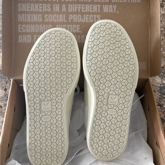 VEJA SNEAKERS: CAMPO CANVAS WHITE PIERRE - Picture 6 of 7